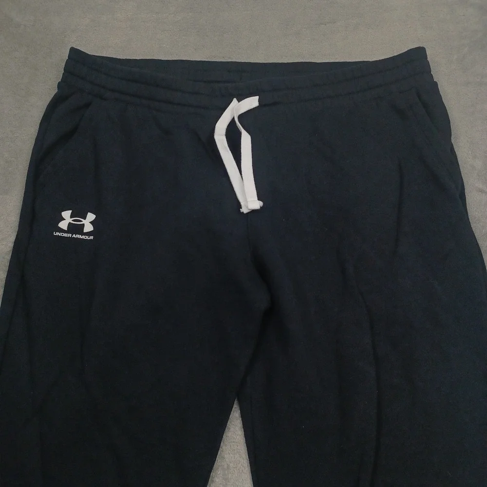 Under Armour Joggers Mens XXL‎ Black Fleece Drawstring Casual Gym Training